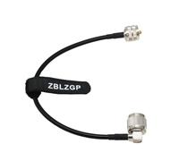 ZBLZGP PL259 RG58 Câble radio CB SO239 UHF mâle vers mâle Câble d'extension RF à faible perte Câble coaxial PL-259 pour radio CB VHF UHF Ham (mâle vers mâle coudé, 2 m)