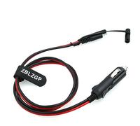 ZBLZGP Prise allume-cigare 12 V vers connecteur SAE 16 AWG câble d'extension pour Motorola GM300 GM3688 GM338 Cordon d'alimentation de bureau de voiture (1 m)