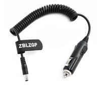 ZBLZGP Prise allume-cigare DC 5,5 x 2,5 mm mâle câble de charge à ressort de voiture cordon d'alimentation pour radio bidirectionnelle Baofeng UV-5R 5RE Plus UV5 droite 2,5DC)