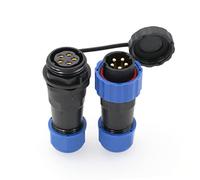 ZBLZGP SD20 Connecteur étanche IP68 LED Câble d'alimentation Connecteur femelle Fil Électrique Panel Mount Connecteur à souder (Connecteur direct, 5 Pin)