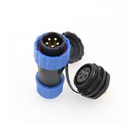 ZBLZGP SD20 Connecteur étanche IP68 LED Câble d'alimentation Connecteur femelle Fil Électrique Panel Mount Connecteur à souder (Panel Mount, 5 Pin)