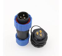 ZBLZGP SD20 Connecteur étanche IP68 LED Câble d'alimentation Connecteur femelle Fil Électrique Panel Mount Connecteur à souder (Panel Mount, 3 Pin)