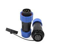 ZBLZGP SD20 Connecteur étanche IP68 LED Câble d'alimentation Connecteur femelle Fil électrique Panel Mount Connecteur à souder (Connecteur direct, 6 Pin)