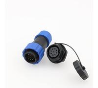 ZBLZGP SD20 Connecteur étanche IP68 LED Câble d'alimentation Connecteur femelle Fil électrique Panneau Mount Connecteur à souder (Panel Mount, 9 Pin)