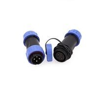 ZBLZGP SP21 Connecteur de câble aéronautique 4 broches étanche Montage sur panneau électrique mâle femelle Prise d'alimentation en ligne 30 A Connecteur à souder industriel lourd