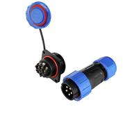 ZBLZGP TY24 Connecteur aéronautique carré à 5 broches, boîtier en alliage d'aluminium, verrouillage rapide push-pull, résistance à la corrosion au brouillard salin pour équipements aérospatiaux et