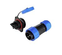 ZBLZGP TY24 Connecteur aéronautique étanche à 2 broches, sans soudure, sans vis, montage en ligne, prise mâle et femelle, pour appareil solaire de bateau marin