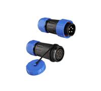 ZBLZGP TY24 Connecteur aéronautique étanche à 5 broches 25 A 12 AWG, sans soudure, sans vis, prise mâle femelle, déconnexion rapide pour énergie solaire automobile marine