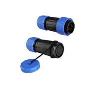 ZBLZGP TY24 Connecteur circulaire étanche à 8 broches, sans soudure, montage en ligne, prise mâle femelle, connexion d'alimentation à déconnexion rapide anti-poussière