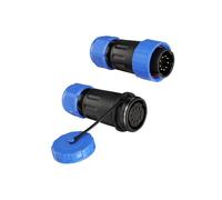 ZBLZGP TY24 Connecteur circulaire étanche à 9 broches, sans soudure, montage sur panneau de cloison, prise mâle femelle à déconnexion rapide