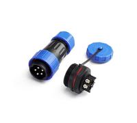 ZBLZGP TY24 Connecteur de fil LED étanche à 5 broches, bornes de serrage à vis sans soudure, montage inversé, installation facile pour équipements submersibles et sous-marins