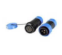 ZBLZGP TY24 Connecteur étanche IP68 à 3 broches sans soudure, connexion à vis, prise d'alimentation inversée, prise femelle mâle pour éclairage extérieur LED