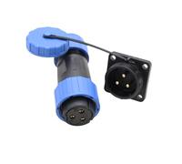 ZBLZGP TY24 Connecteur LED étanche IP68 à 3 broches, sans soudure, écrou arrière à verrouillage rapide, montage inversé, installation facile, vissage de fil pour circuits automobiles et marins