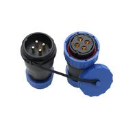 ZBLZGP TY24 Connecteur LED IP68 4 broches étanche sans soudure, installation facile par vis de fil, station d'accueil inversée pour automatisation industrielle