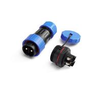 ZBLZGP TY24 Connecteur sans soudure à 2 broches, IP68 étanche et ignifuge PA66, fil de 9 à 13,5 mm pour machines CNC industrielles et phares automobiles