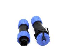 ZBLZGP Weipu SP13 Connecteur en ligne 2 broches étanche IP68 Châssis Montage sur panneau Aviation Câble Prise pour AC DC Power LED Extérieur