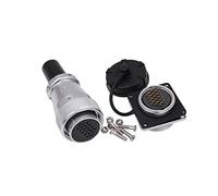 ZBLZGP WEIPU WS28 Aviation Wire Panel Câble d'alimentation Châssis Métal Fiche Mâle Femelle Fiche Femelle Outdoor Auto Electrique Industriel Signal Fiche (TQ+Z 1 F & 1 F, 20 broches)