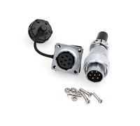 ZBLZGP WS20 Connecteur électronique en métal 7 broches 10 A étanche Prise de courant LED Fil Signal Mâle Femelle M20 Aviation Fileté Électrique Automobile Circulaire Connecteur