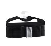 ZBODIMP Cintres en velours pour col court - Robustes, surface en feutre antidérapante, design peu encombrant avec rainures antidérapantes et forme d'épaule, crochets rotatifs à 360°, durables pour