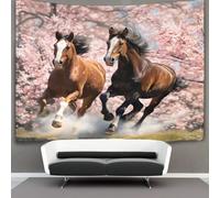 ZBOLI Les Chevaux Tapisserie Murale Galloping Les Chevaux Tapisseries Tentures Murales Pour Salon Tapisseries Tenture Murale Décorative Pour Chambre 70cmx100cm