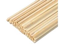 ZBORAVPIX Bâtons en Bois de balsa, Lot de 50 Chevilles carrées en Bois Brut 400 mm 2-3 x 2-3 mm for Bricolage, modèle d'avion(400x2x2mm)