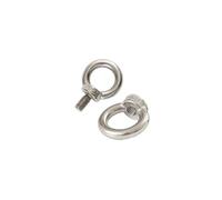 ZBORAVPIX Boucles de boulons, 304 Stainless Steel Eye Nuts and Eye Bolts M3-M20 for Rope and Steel Wire Multiple Sizes(M5x10 Screw 40pcs)