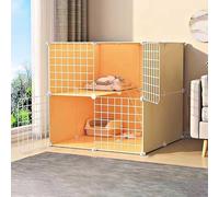 ZBORAVPIX Enclos pour Chats Cage Boîte Caisse Chenil, Cage for Animaux de Compagnie, Parc, Plusieurs Tailles(75x75x75cm)