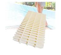 ZBORAVPIX Grille de débordement pour Piscine, Grille de Drainage de Piscine en Plastique, Couleur os, Plusieurs Tailles, Plusieurs Paquets(15x100CM/10pieces)