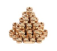 ZBORAVPIX Insert en Laiton thermofixé, Écrous d'insertion Thermique en Laiton, pièces d'encastrement moletées, Paquet de Plusieurs quantités, M1 à M8, Plusieurs Tailles(7mm,M2(OD 3.2mm) 50pcs)