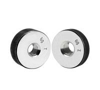 ZBORAVPIX Jauge de Bague filetée Non Standard métrique, 1 Jeu de bagues de Filetage métrique 6 g, Outil de Mesure de précision, Passe-Pas, Main Droite M22-M25(M25X2 T Z)