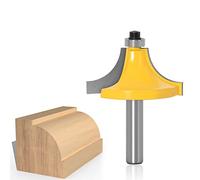 ZBORAVPIX Mèche de toupie à chantournage, Fraise à chanfreiner Ronde à Tige de 8 mm, 1 pièce, for Bordures de Perles, 8 x 63 mm(8X38)