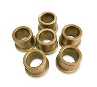 ZBORAVPIX Poudre pour Douilles de palier, Lot de 5 roulements à Billes autolubrifiants à Bride en Bronze for métallurgie des poudres, Tailles Multiples(8x10x8-15x1.2mm)