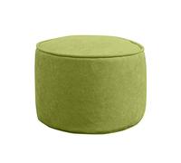 ZBORAVPIX Tabouret Pouf Pouffe Chaise, Lot de 2 poufs Ottomans, Repose-Pieds Ronds Confortables de Couleur Unie(Grass Green)