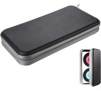 Zbozzba Sac de rangement pour CD, disques CD, DVD, Sac de rangement pour CD pour la maison et la voiture, pour 80 disques(noir)