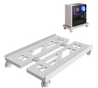 Zbozzba Support Pc, Support CPU Mobile, Support Universel Réglable, Support de Bureau pour Ordinateur avec 4 Roues, pour Les Joueurs, À la Maison, Blanc de Bureau