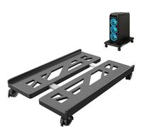 Zbozzba Support Pc, Support CPU Mobile, Support Universel Réglable, Support de Bureau pour Ordinateur avec 4 Roues, pour Les Joueurs, À la Maison, Noir de Bureau