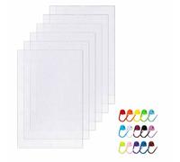 Zbssny Lot de 6 grilles en maille plastique pour bricolage, pliables et découpables, toile en plastique de qualité supérieure pour travaux manuels et projets de couture