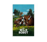 ZBSXLBNG Poster de film robot sauvage Peinture décorative sur toile Art mural pour salon, chambre à coucher, 20 x 30 cm