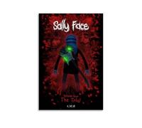 ZBSXLBNG Sally Face Fanart Poster Peinture décorative sur toile Art mural pour salon, chambre à coucher, 20 x 30 cm
