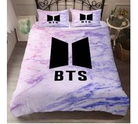ZBT032494 Ensemble de couette BTS Bangtan Boys3, housse de couette double, décoration de chambre, doux, ensemble de lite 140X200CM