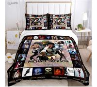 ZBT088288 Parure de lit de luxe Michael J. Jackson, housse de couette toutes saisons, housse de couette douce et taies d 140X200CM