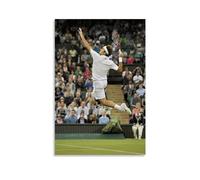 Zbwqlte Impression sur toile représentant un joueur de tennis de Roger Federer - Décoration murale moderne pour chambre à coucher - 50 x 75 cm