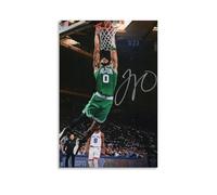 Zbwqlte Jayson Tatum Slam Dunk Poster Impression sur toile Œuvres d'art esthétique 20 x 30 cm