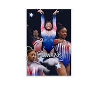 Zbwqlte Simone Biles Poster Art Impression murale Peinture murale à suspendre Décoration de chambre familiale 30 x 45 cm