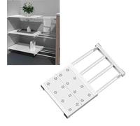 ZBXXSC Étagères Réglables pour Armoire d'Étagère Réglables Télescope sans Clou Étagère Compartiments pour Cuisine Armoire Bibliothèque(W 35cm L 38-60cm,1)