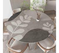 ZBXXSC Nappe en Cuir pour Table Ronde Tapis de Protection Imperméable en Simili Cuir pour Table à Manger Basse Jardin Épaisse 1.8MM(G,50cm Round)