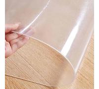 ZBXXSC Nappe Transparente Épaisse 3 mm Film de Protection de Table en PVC Imperméable Et Facile à Nettoyer Protection pour Cuisine Salle à Manger(Frosted,55×140cm)