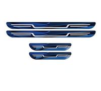 ZBYFBSJ 4 Pièces Bandes de Seuil de Porte Automobile en Acier Inoxydable pour Jeep Compass (AB Bj.07/2017),Pédale de Bienvenue Garde-Plaque,Plaques de Coup de Pied,D