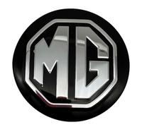 ZBYFBSJ 4 Pièces Cache-Moyeux Centre Enjoliveurs Autocollant pour MG 56mm,Capuchons De Garniture De Moyeu Central De Roue Autocollants