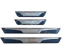 ZBYFCLK 4 Pièces de Protection de Seuil de Porte de Voiture en Acier Inoxydable pour Peugeot Expert 2017+,Acier Inoxydable Anti-éraflures et Anti-dérapant
